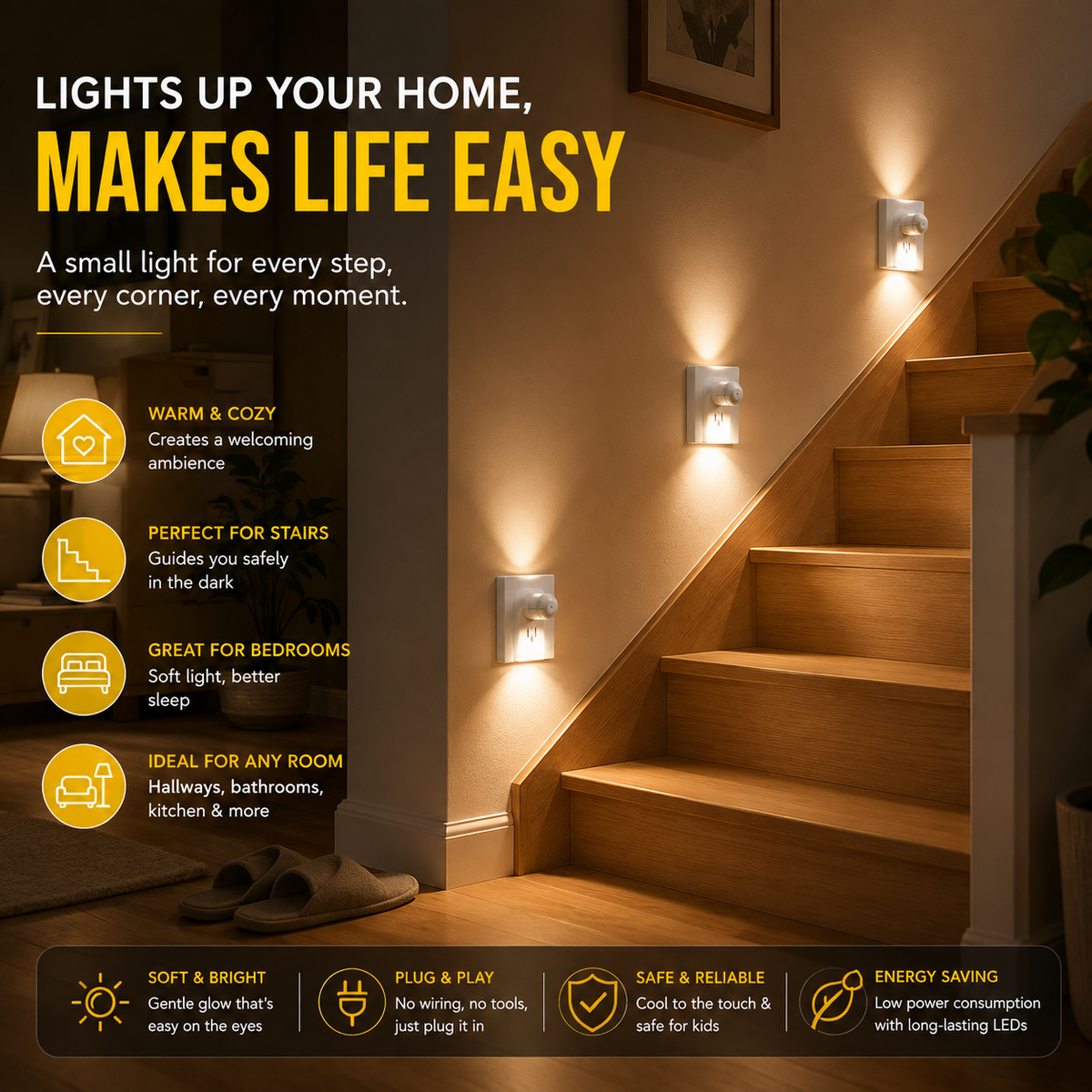 LED Wall Socket Night Light